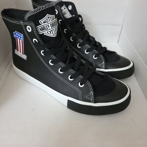 Harley Davidson Men's Baxter High Top #1 Leather Sneakers D93904